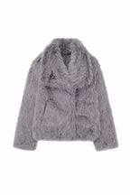 Cropped Faux Fur Jacket