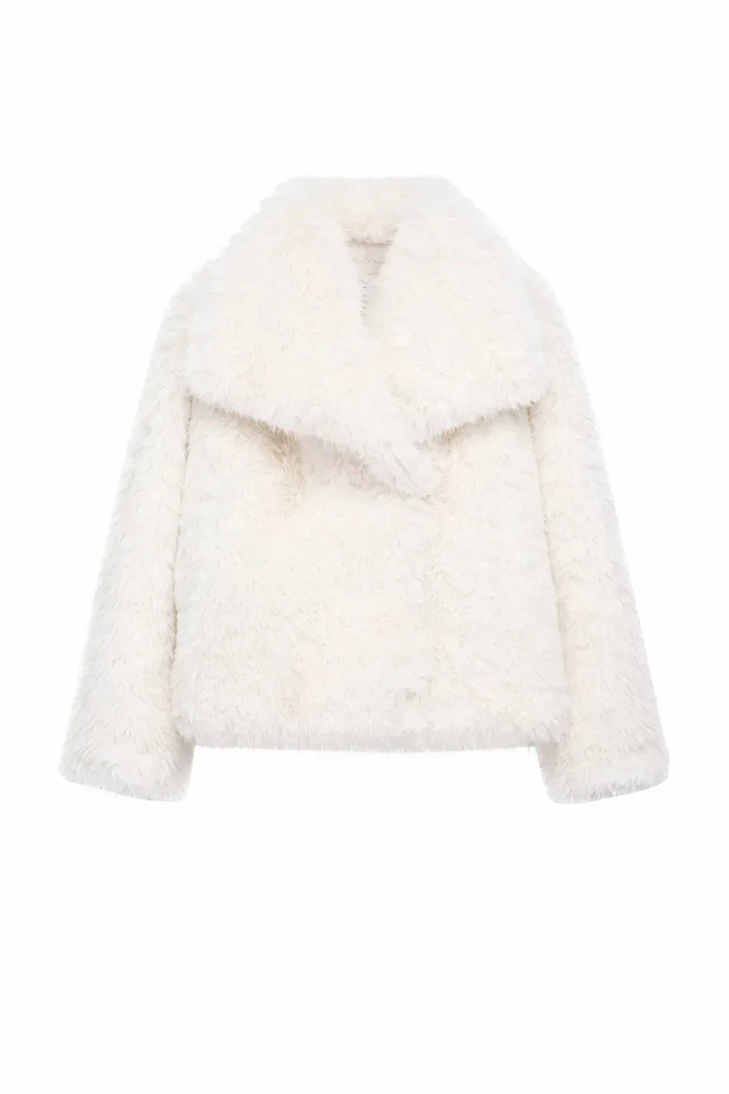 Cropped Faux Fur Jacket