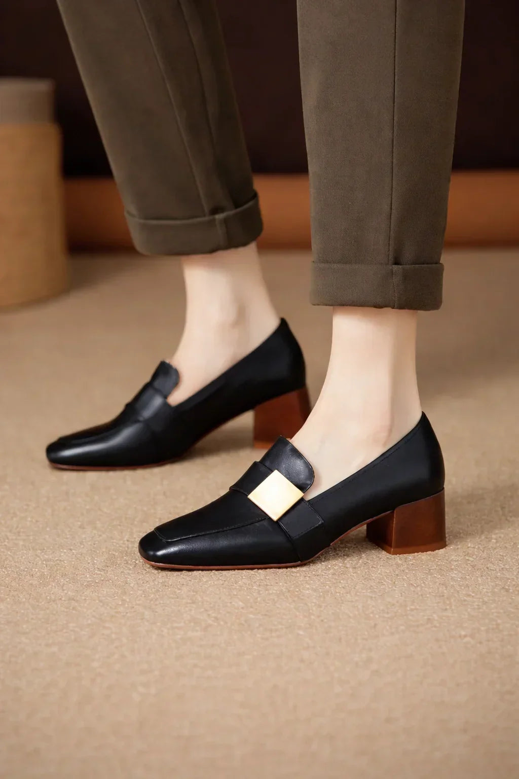 Thick Heel Mary Jean Shoes
