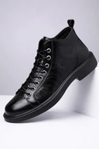 Artisan Leather Loafer Boots