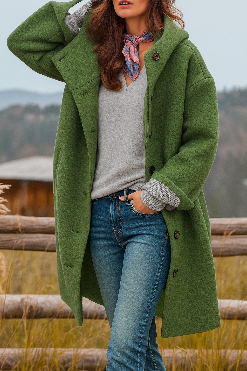 Elegance Hooded Coat