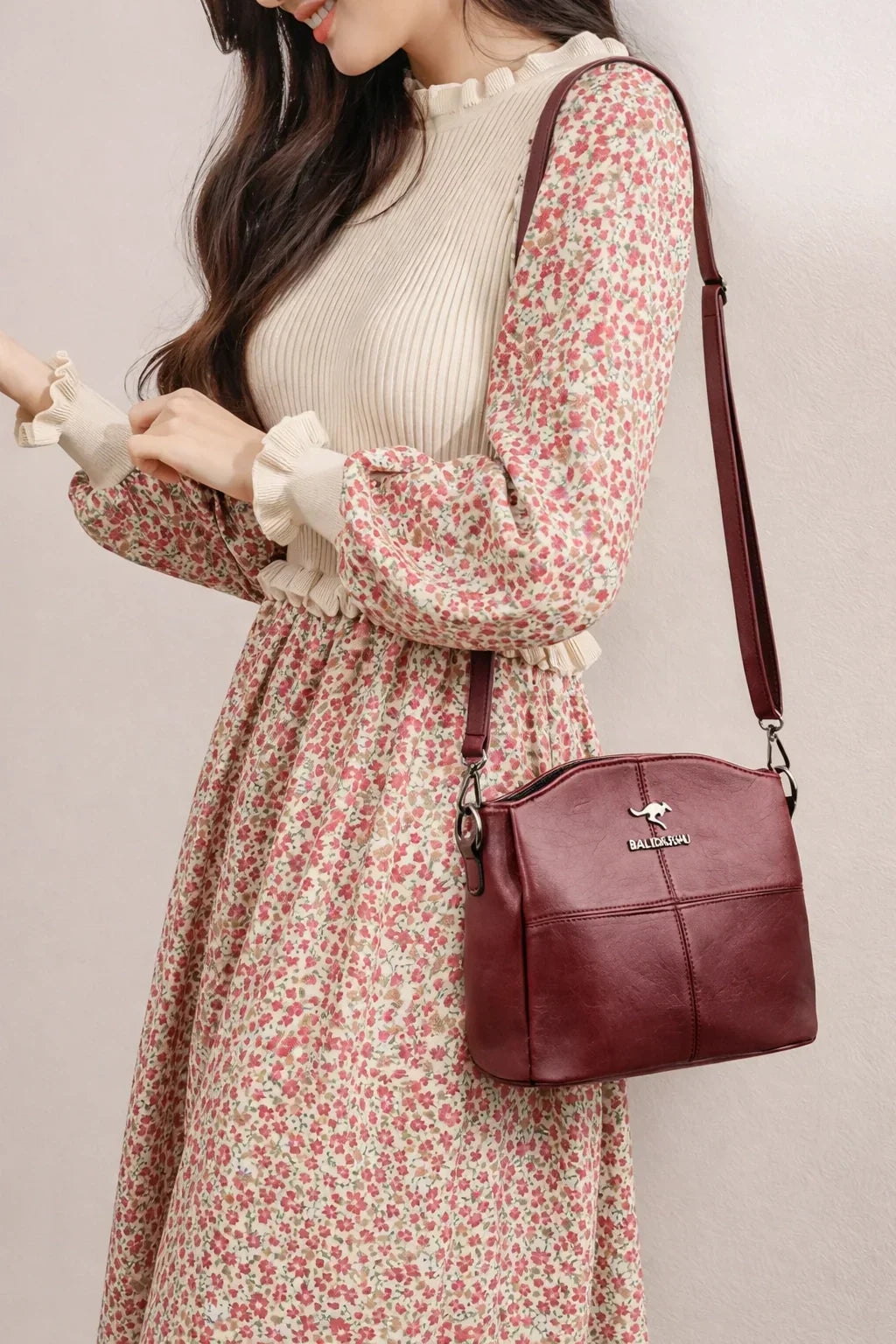 Leather Crossbody Shoulder Bag