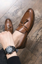 Milano Fringe Pointed Moccasins