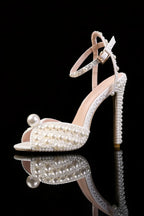 Celestia Pearl Crystal Heels