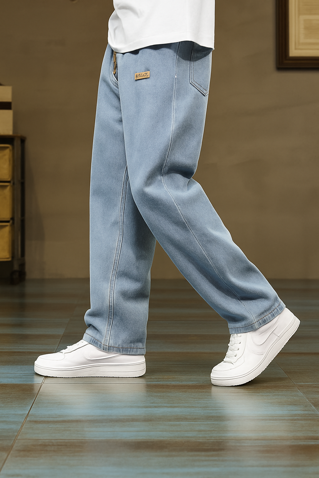Leg Wide Fit Jeans